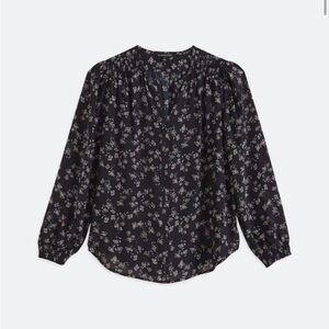 41 Hawthorn Black Floral Blouse